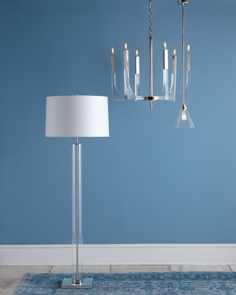 Напольная лампа "Томас" silver фото № 2