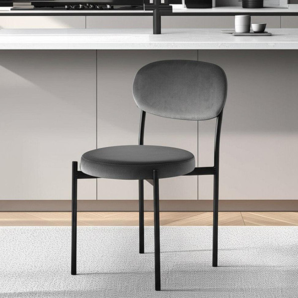 Стул REVO (mod. 7033) (серый barkhat 26/черный) фото № 9