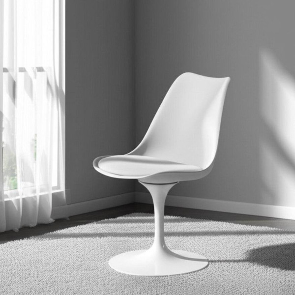 Стул TULIP FASHION CHAIR (mod.109) (белый / белый) фото № 9