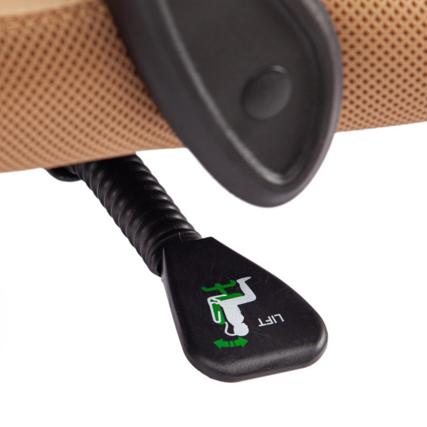 Кресло CHIEF (кож/зам/ткань, бежевый/бронза, 36-34/21) фото № 14