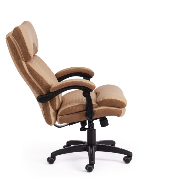 Кресло CHIEF (кож/зам/ткань, бежевый/бронза, 36-34/21) фото № 18