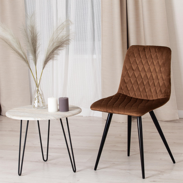 Стул CHILLY X (mod. 7096-1) (коричневый barkhat 12/черный) фото № 10