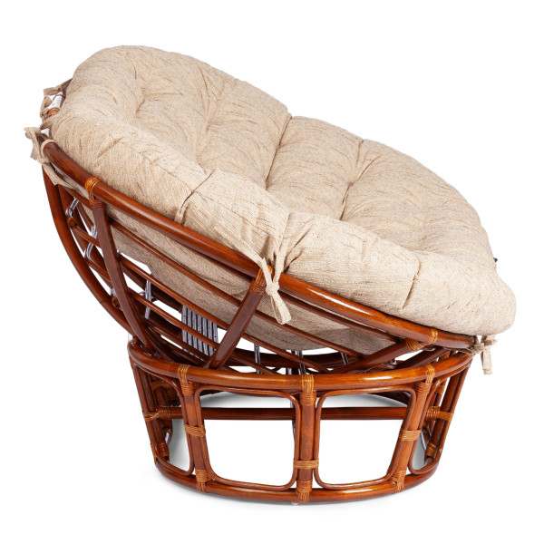 Кресло "MAMASAN" 23/02 W /с подушкой/ Cognac (коньяк) фото № 2