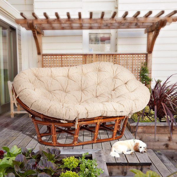 Кресло "MAMASAN" 23/02 W /с подушкой/ Cognac (коньяк) фото № 16