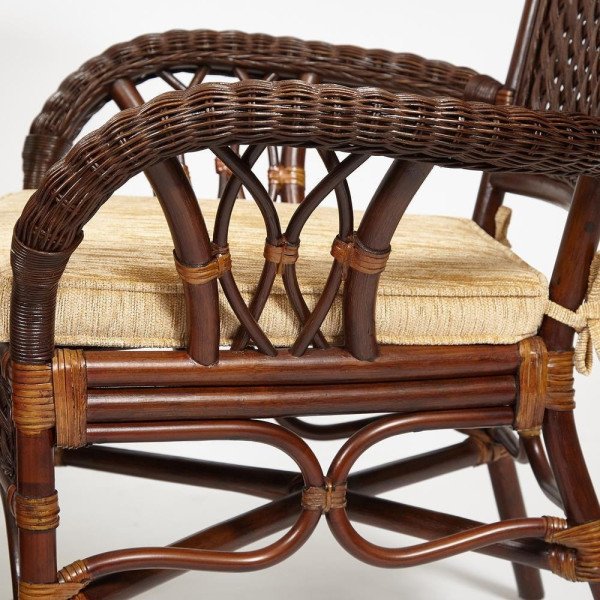 Комплект обеденный «Андреа Гранд» (Grand Andrea) натуральный ротанг (Pecan washed) фото № 13