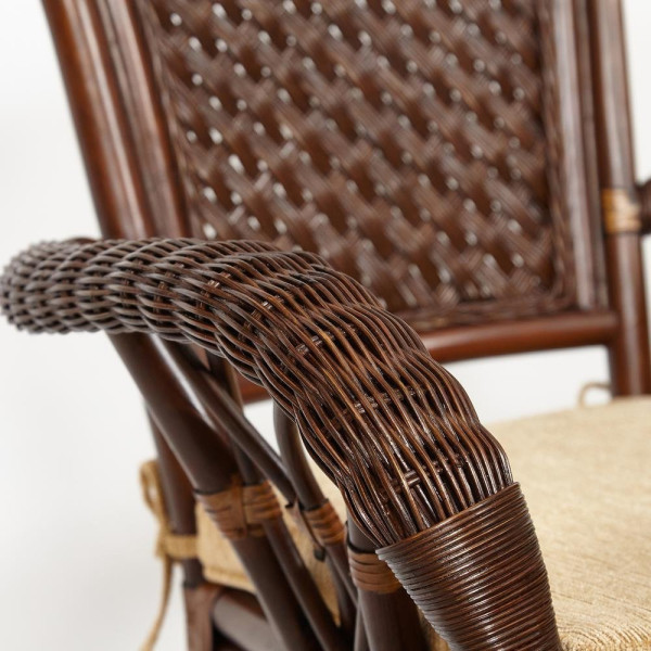 Комплект обеденный «Андреа Гранд» (Grand Andrea) натуральный ротанг (Pecan washed) фото № 21