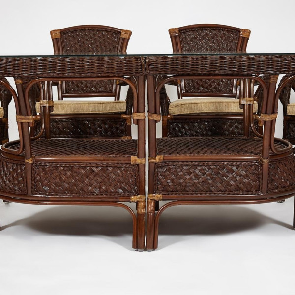 Комплект обеденный «Андреа Гранд» (Grand Andrea) натуральный ротанг (Pecan washed) фото № 25