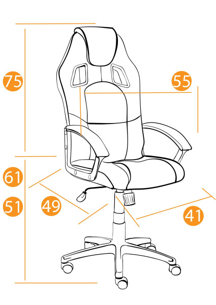 Кресло компьютерное «Driver» (2 TONE серый) фото № 22