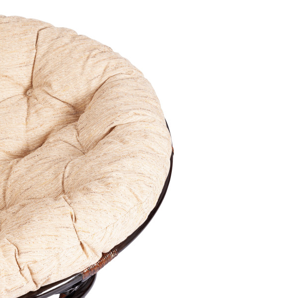 Кресло из натурального ротанга «Папасан» (Papasan 23/01 Antique brown античный чёрно-коричневый) + Подушка (старт) фото № 7