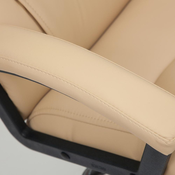 Кресло «Бергамо» (Bergamo) (Искусственная бежевая кожа) фото № 6