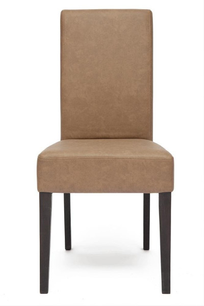 Стул с мягким сиденьем и спинкой «Ditta» (Дитта) (Коричневая экокожа) фото № 2