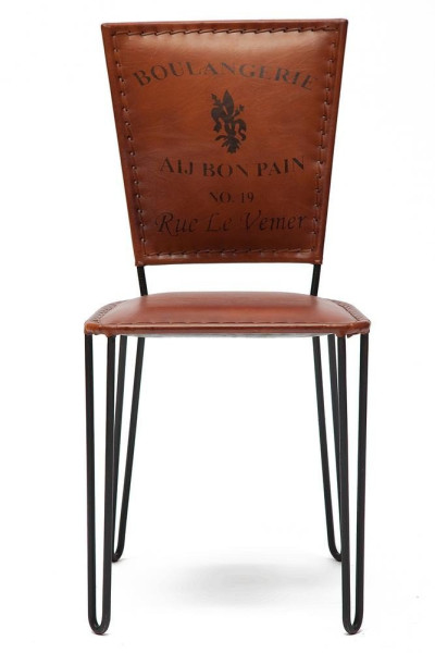 Стул Secret De Maison «BRIDELL» ( mod. M-9474 ) из натуральной кожи / коричневый фото № 2