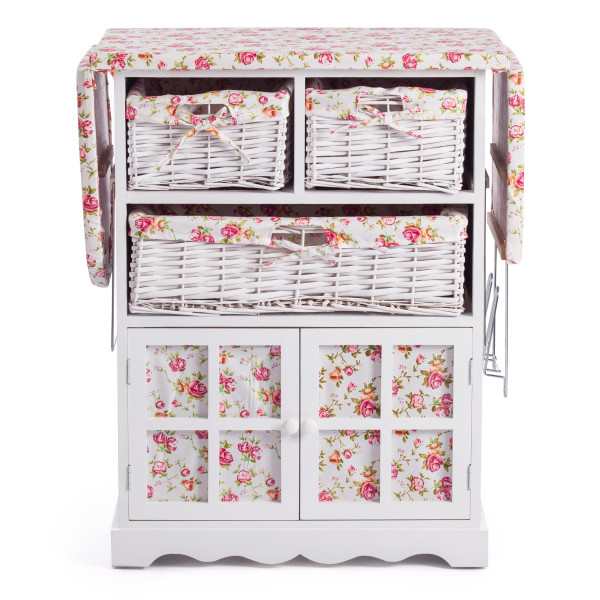 Гладильный комод с 3-я корзинами Secret De Maison CAMPANARD белый (Белый) фото № 5