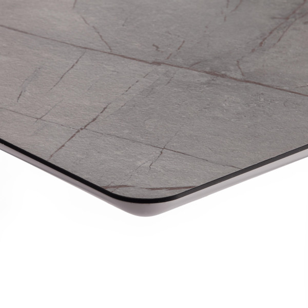 Стол обеденный DARWIN Мрамор светлый/Черный фото № 12