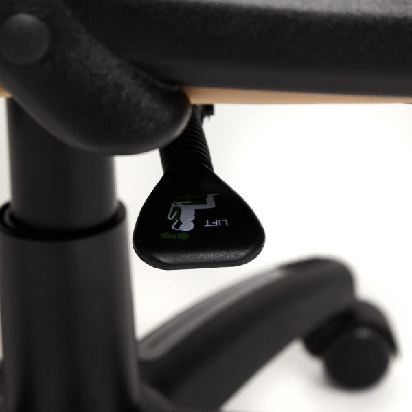 Кресло офисное TetChair «Duke» (Искусств. бежевая кожа + бронзовая сетка) фото № 14