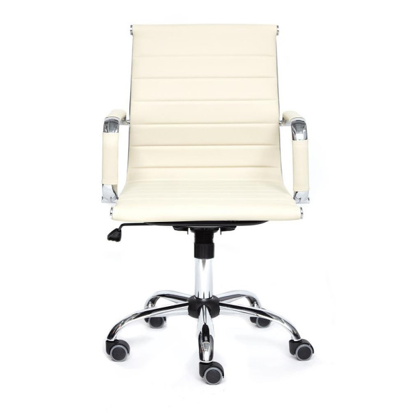 Кресло офисное TetChair «Urban Low» (Искусств. бежевая кожа) фото № 2