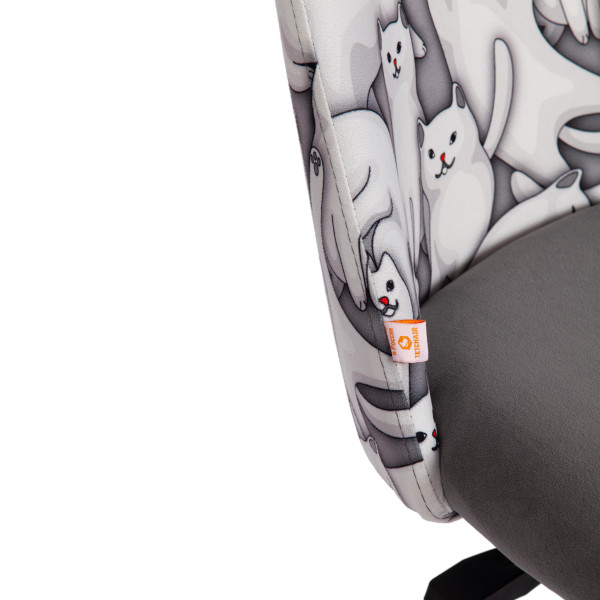 Кресло MELODY (ткань/флок, серый, Cats/29) фото № 7