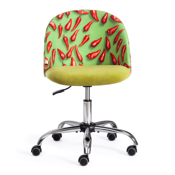 Кресло MELODY (ткань/флок, олива, Botanica 03 pepper/23) фото № 5