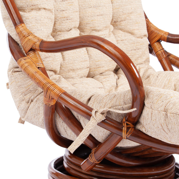 Кресло вращающееся "FLORES" 5005 /с подушкой/ (орех) фото № 10