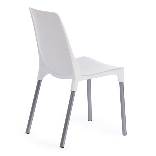 Стул GENIUS (mod 75) (белый/ножки хром) фото № 3