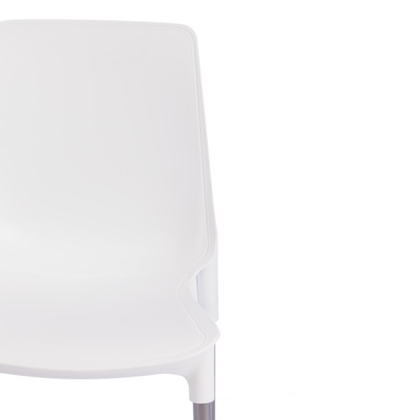 Стул GENIUS (mod 75) (белый/ножки хром) фото № 6