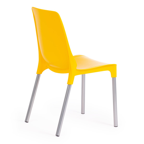 Стул GENIUS (mod 75) (желтый/ножки хром) фото № 3