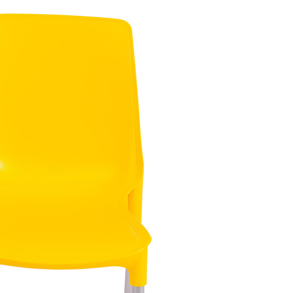 Стул GENIUS (mod 75) (желтый/ножки хром) фото № 6