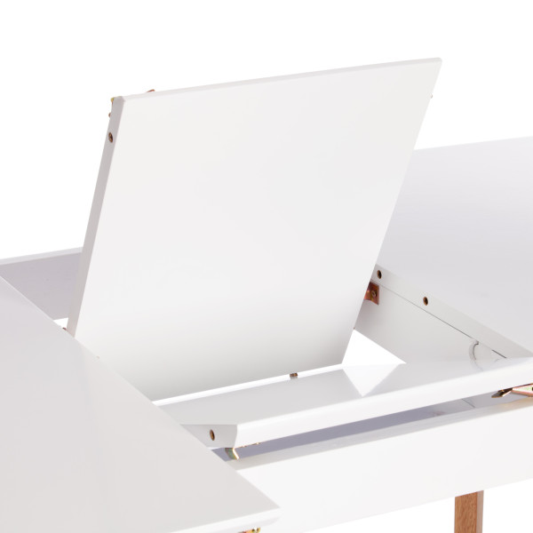 Стол обеденный раскладной Claire (Белый / натуральный) фото № 10