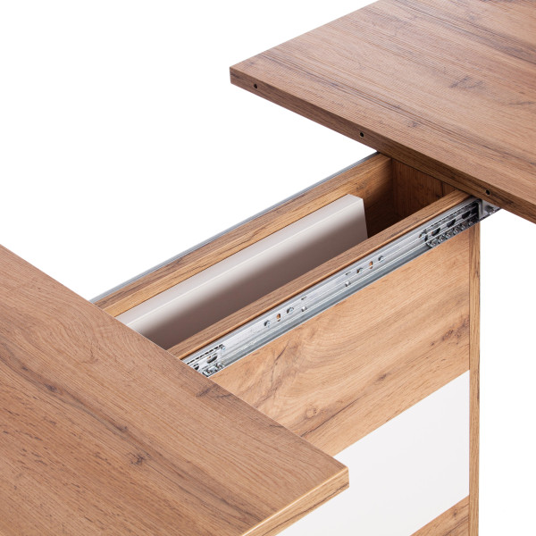 Стол обеденный SMART (дуб/белый) фото № 8