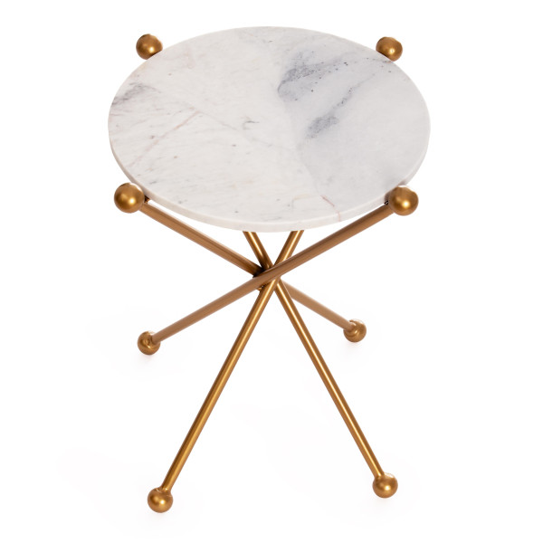 Столик кофейный Secret De Maison TRIXY ( mod. 19993 ) (алюминиевый сплав/мрамор/золотой) фото № 2