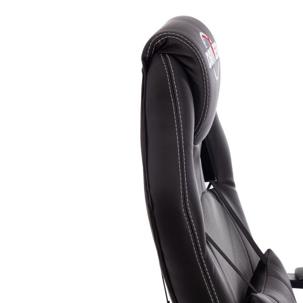 Кресло DRIVER (22) (кож/зам/ткань, черный/серый, 36-6/TW-12) фото № 11