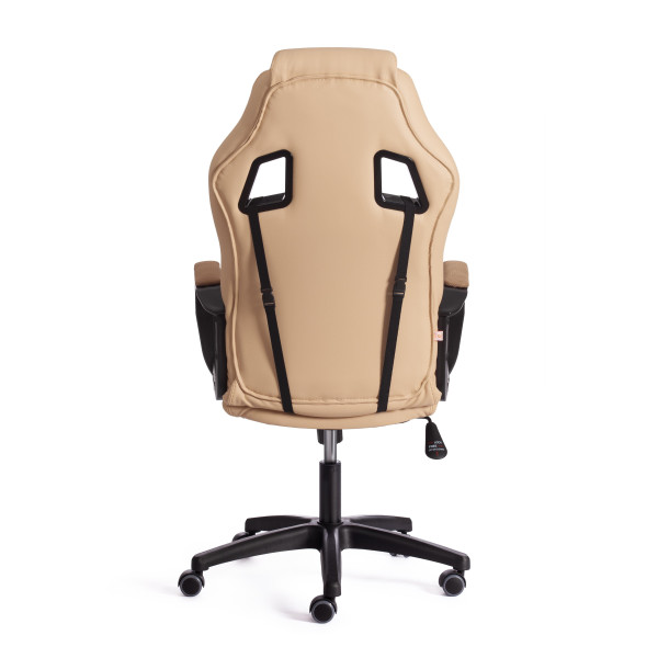 Кресло DRIVER (22) (кож/зам/ткань, бежевый/бронза, 36-34/TW-21) фото № 4