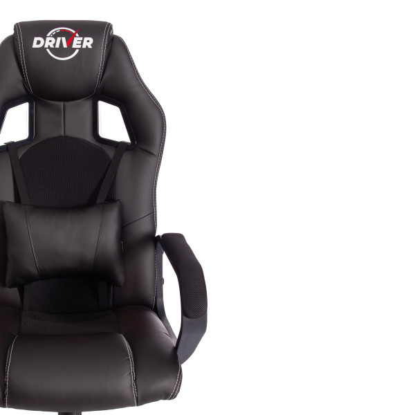 Кресло DRIVER (22) (кож/зам/ткань, черный/черный , 36-6/TW-11) фото № 6