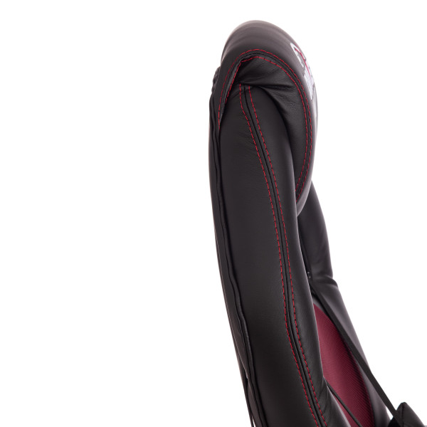 Кресло DRIVER (22) (кож/зам/ткань, черный/бордо, 36-6/TW-13) фото № 11