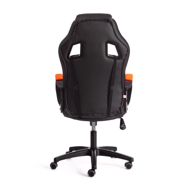Кресло DRIVER (22) (кож/зам/ткань, черный/оранжевый, 36-6/TW-07) фото № 4