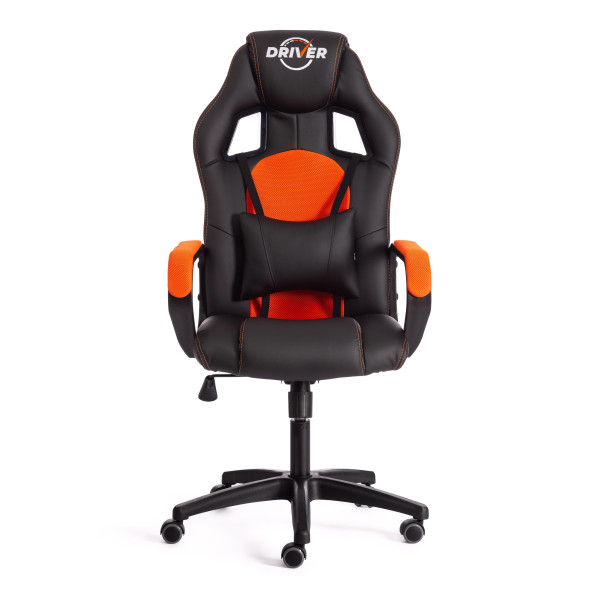 Кресло DRIVER (22) (кож/зам/ткань, черный/оранжевый, 36-6/TW-07) фото № 5
