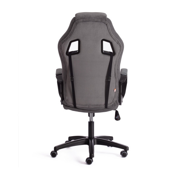 Кресло DRIVER (22) (флок/ткань, серый/серый, 29/TW-12) фото № 4