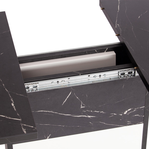 Стол обеденный SMART (Мрамор Блэк Роял/Белый) фото № 10