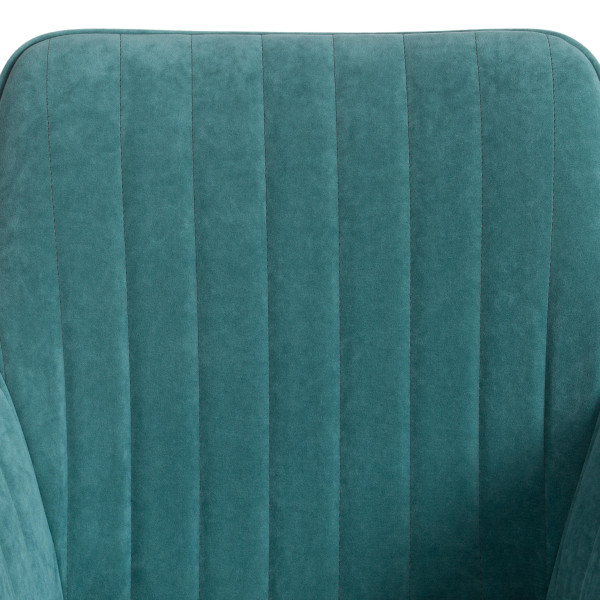 Кресло DUBLIN велюр Clermon, бирюзовый, 140 фото № 7