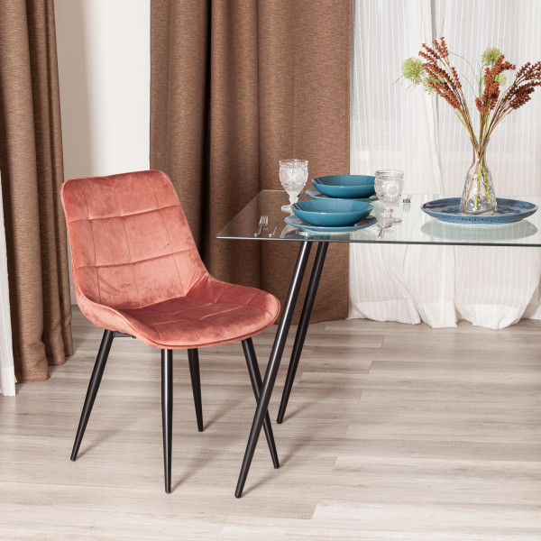 Стул ABRUZZO ( mod. 8060 ) (коралловый (HLR 44)/черный) фото № 10