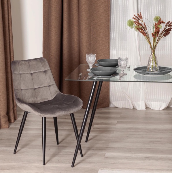 Стул ABRUZZO ( mod. 8060 ) (светло-серый (HLR 24)/черный) фото № 10