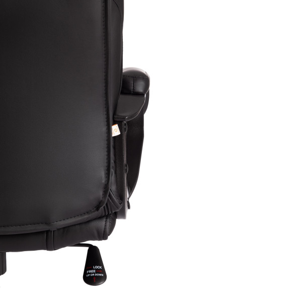 Кресло BERGAMO хром (22) кож/зам, черный, 36-6 фото № 15