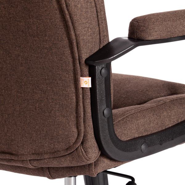 Кресло BERGAMO хром (22) ткань, коричневый, 3М7-147 фото № 14