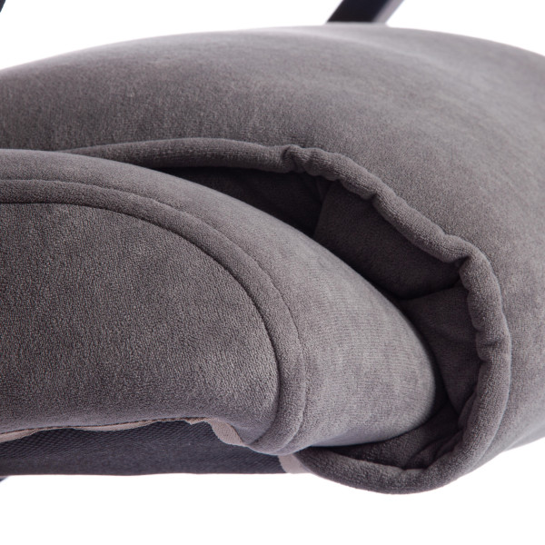 Кресло BERGAMO хром (22) флок , серый, 29 фото № 11