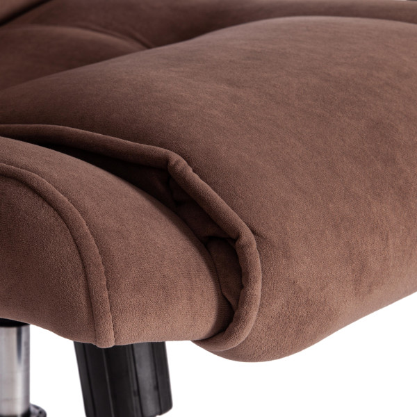 Кресло BERGAMO хром (22) флок , коричневый, 6 фото № 10
