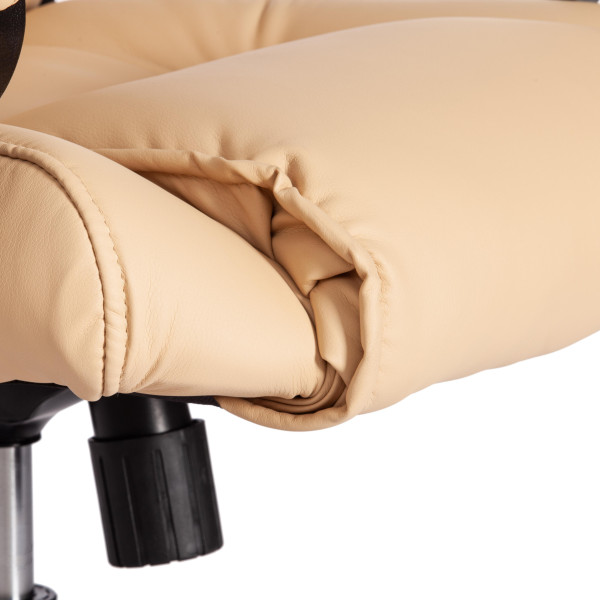 Кресло BERGAMO хром (22) кож/зам, бежевый, 36-34 фото № 10