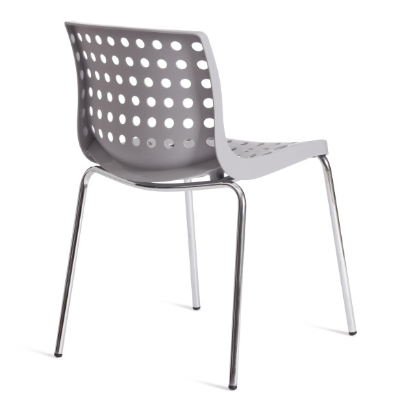 Стул SKALBERG (mod. C-084-A) металл/пластик, 46 х 56 х 79 см, Grey (серый) / Chrome (хром) фото № 3