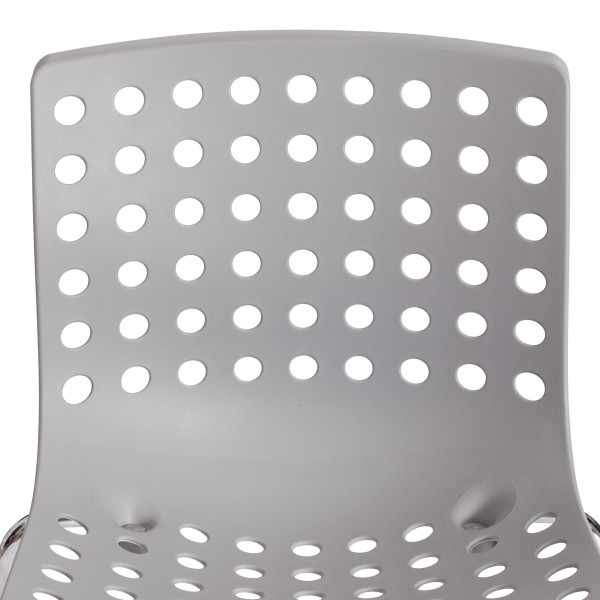 Стул SKALBERG (mod. C-084-A) металл/пластик, 46 х 56 х 79 см, Grey (серый) / Chrome (хром) фото № 7