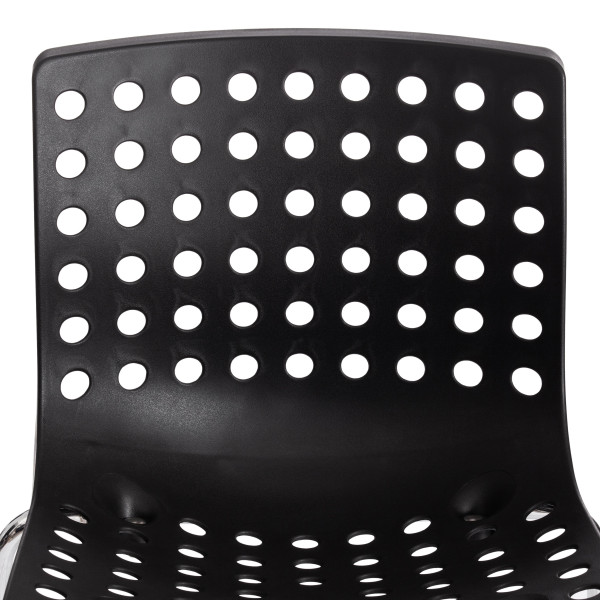 Стул SKALBERG (mod. C-084-A) металл/пластик, 46 х 56 х 79 см, Black (черный) / Chrome (хром) фото № 7
