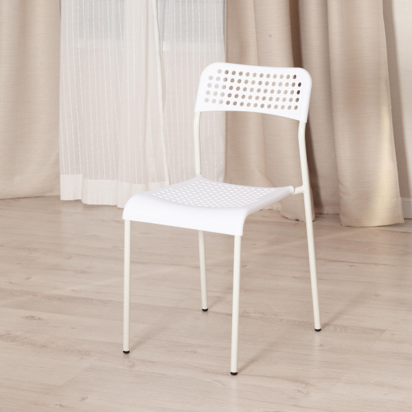 Стул ADDE (mod. C-049) металл/пластик, 39 х 49 х 78 см, White (белый) фото № 10